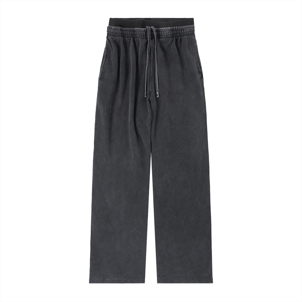 Women Vintage Washed Waist Pants