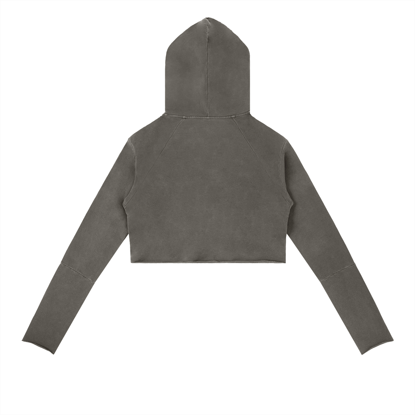 Women Vintage Washed Raw Edge Hoodie