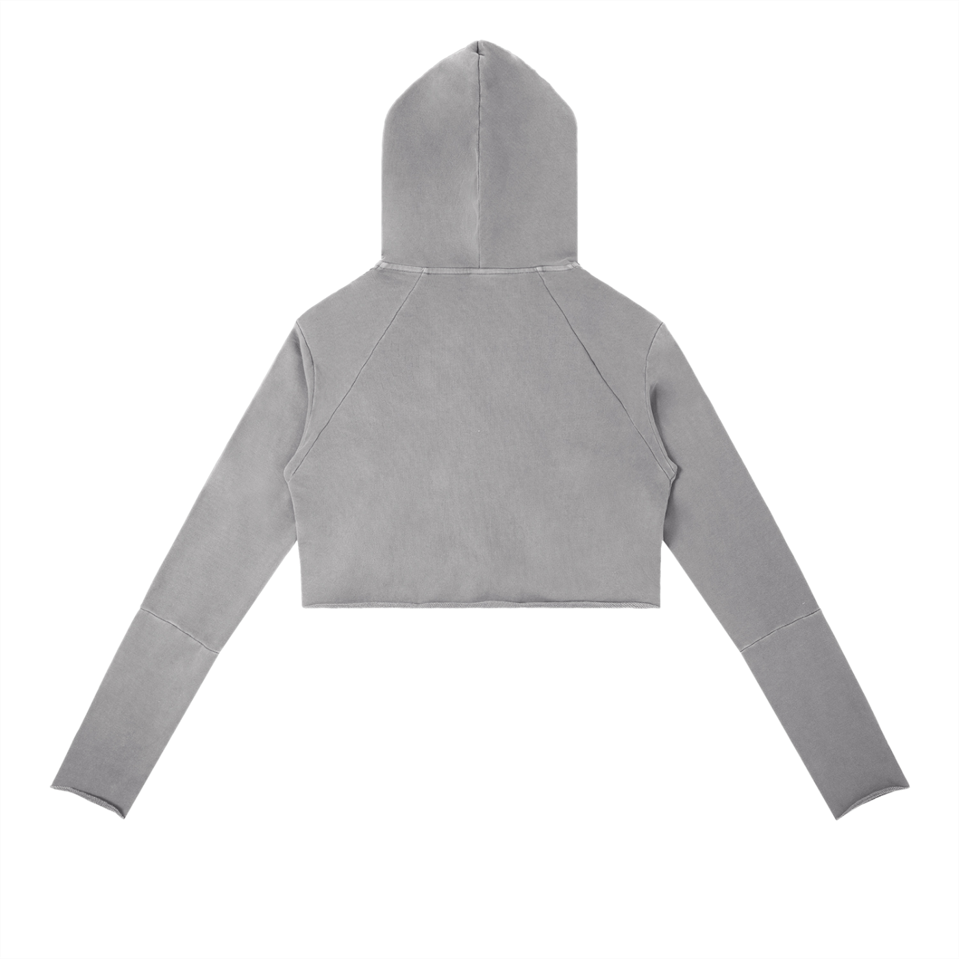 Women Vintage Washed Raw Edge Hoodie