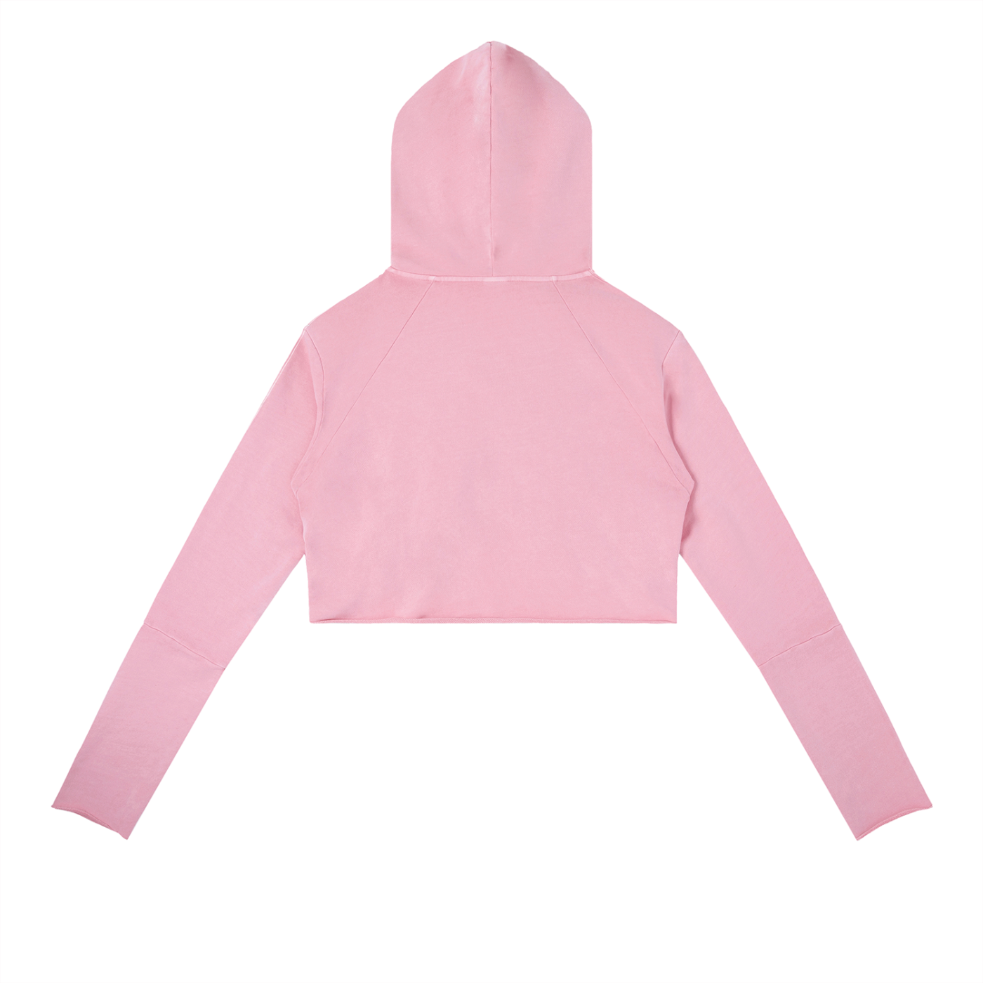 Women Vintage Washed Raw Edge Hoodie