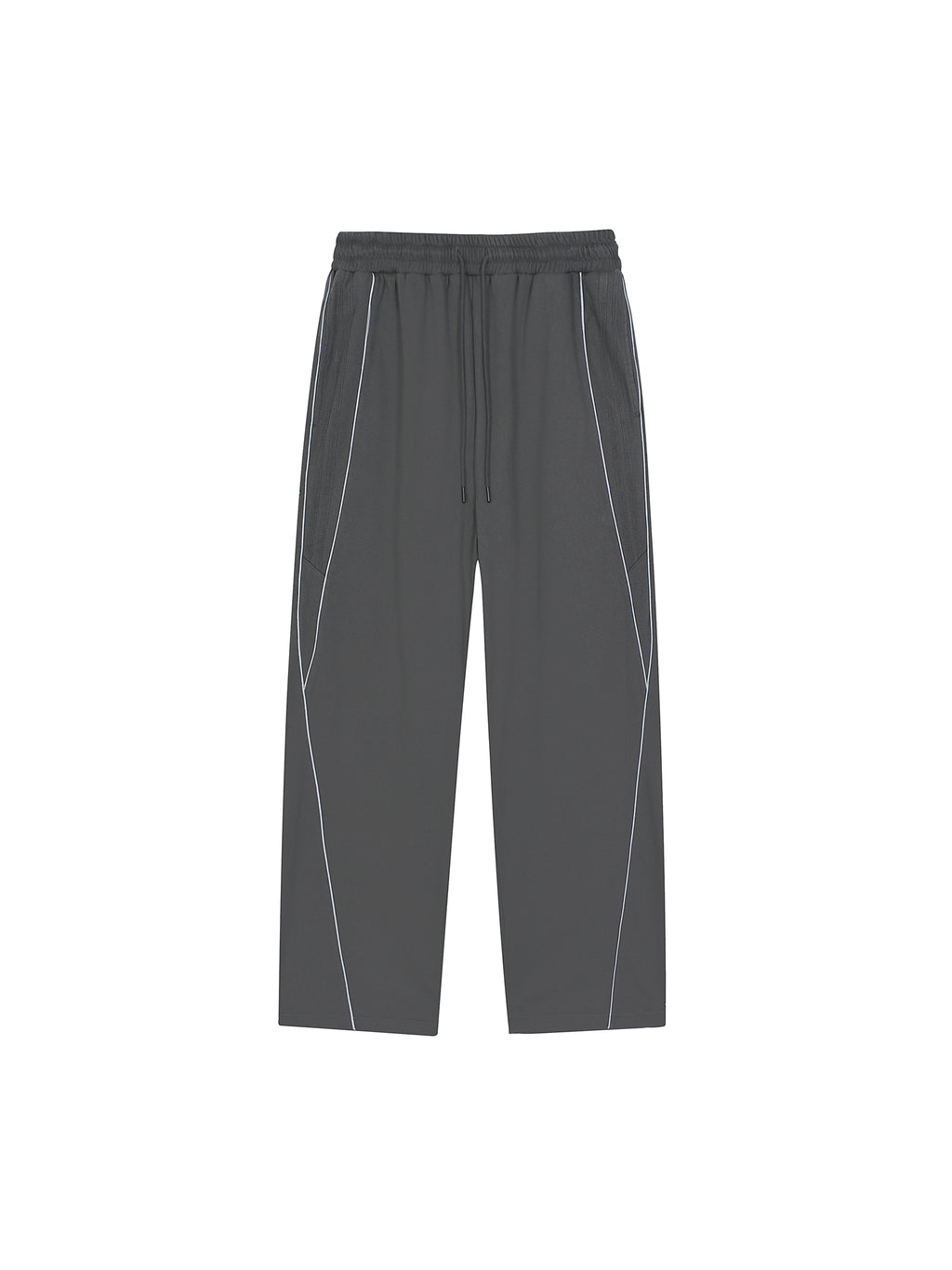 Men Reflection Striped Straight-Leg Sweatpants