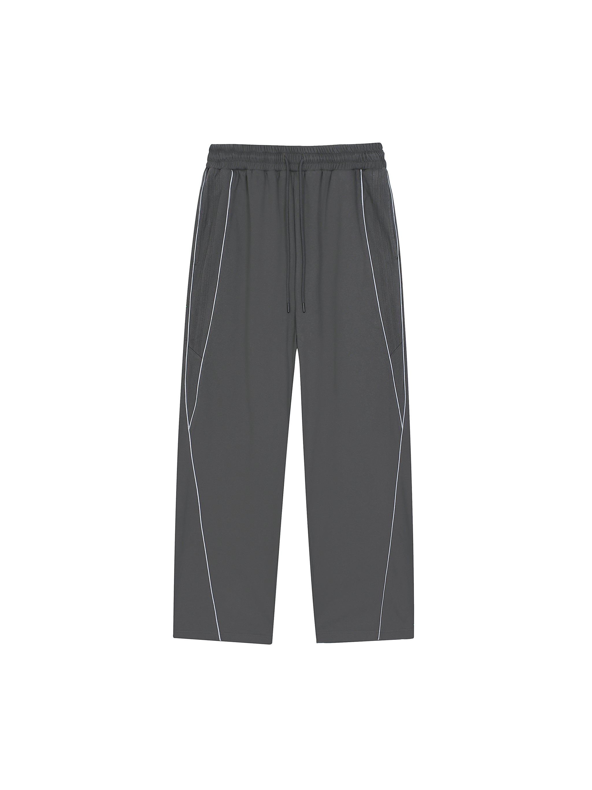 Men Reflection Striped Straight-Leg Sweatpants