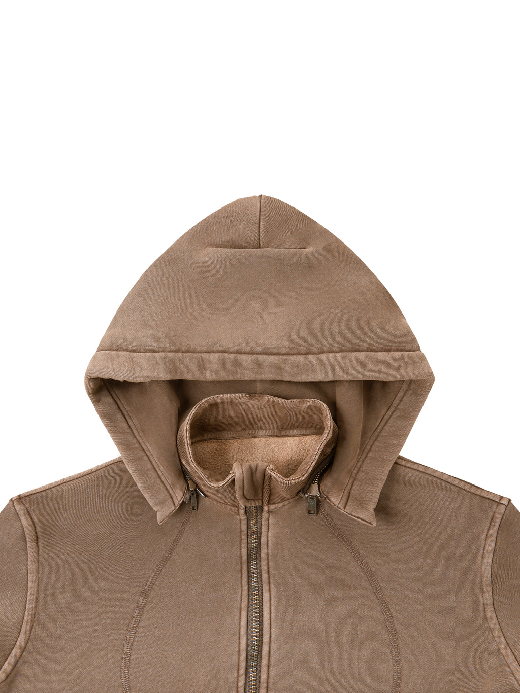 Women Vintage Washed Cropped Fleece Hoodie