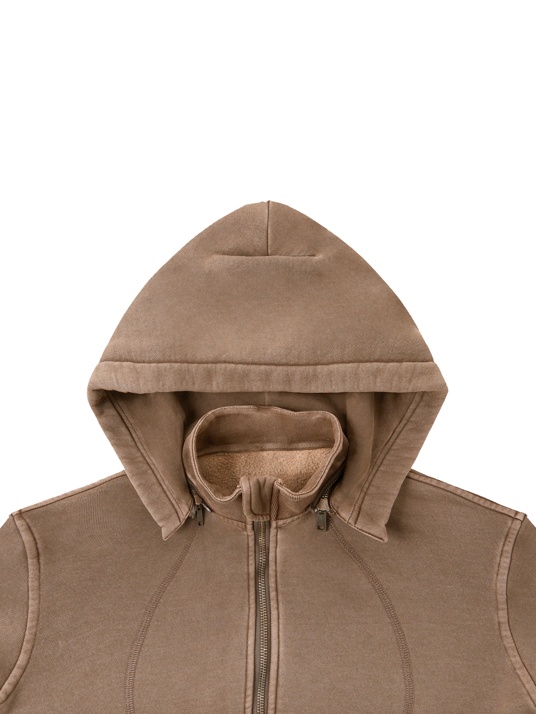 Women Vintage Washed Cropped Fleece Hoodie