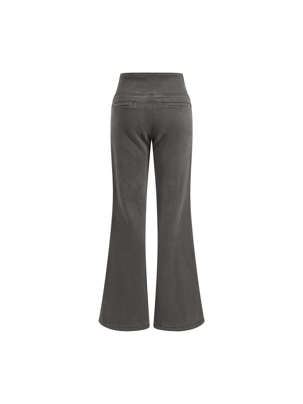 Women Vintage Washed Flared Fleece Pants