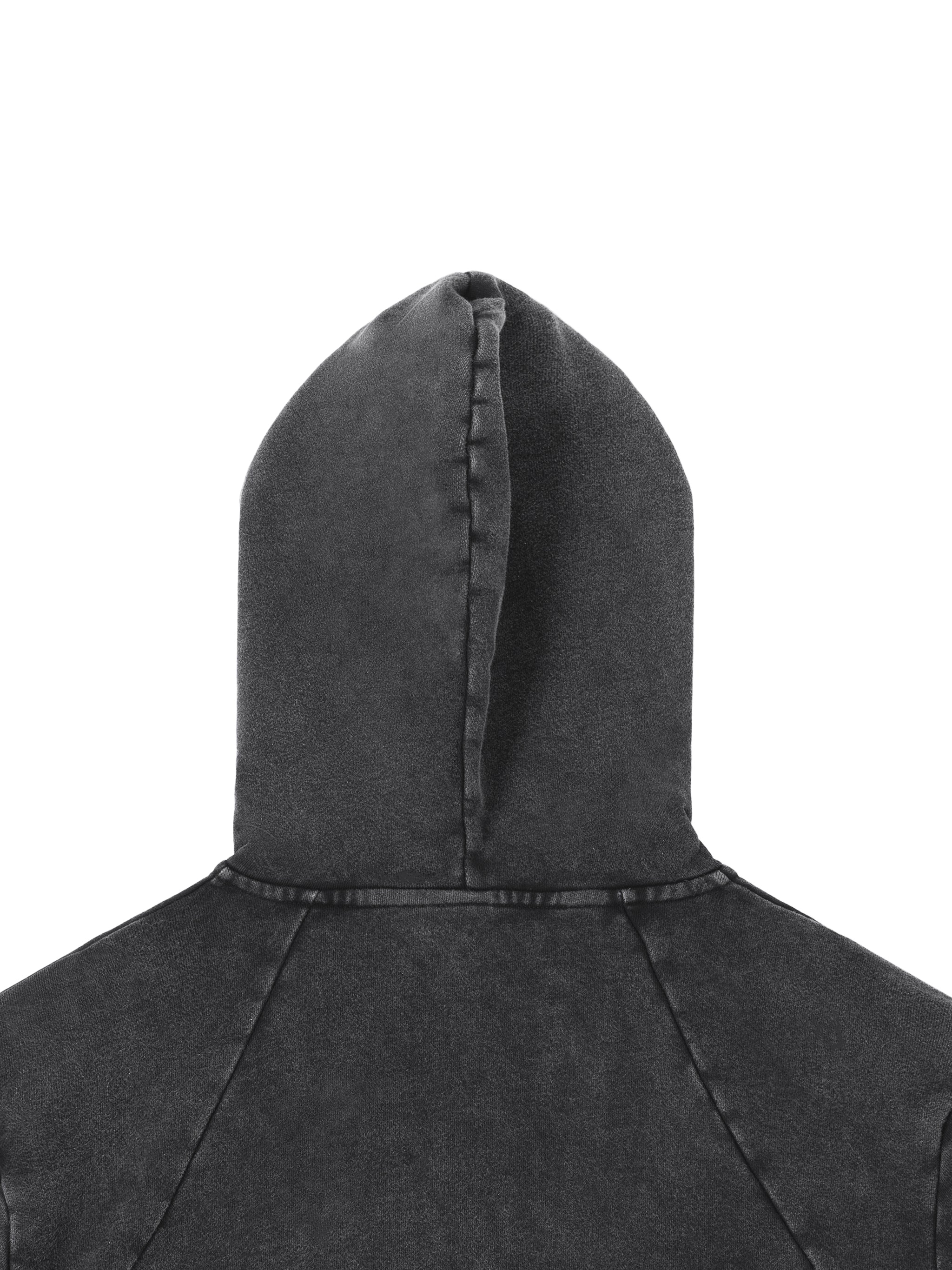 Women Vintage Washed Raw Edge Hoodie