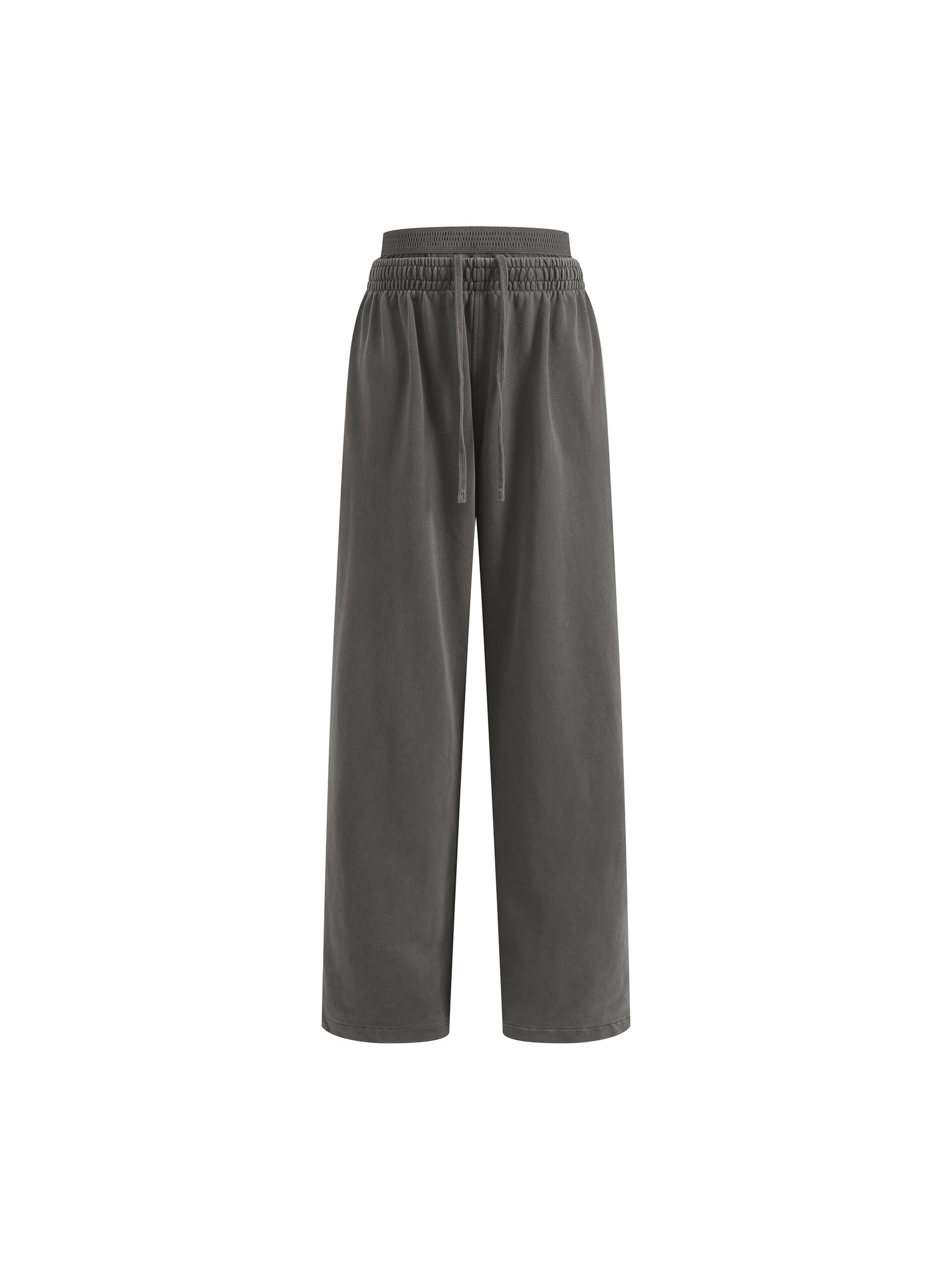 Women Vintage Washed Waist Pants