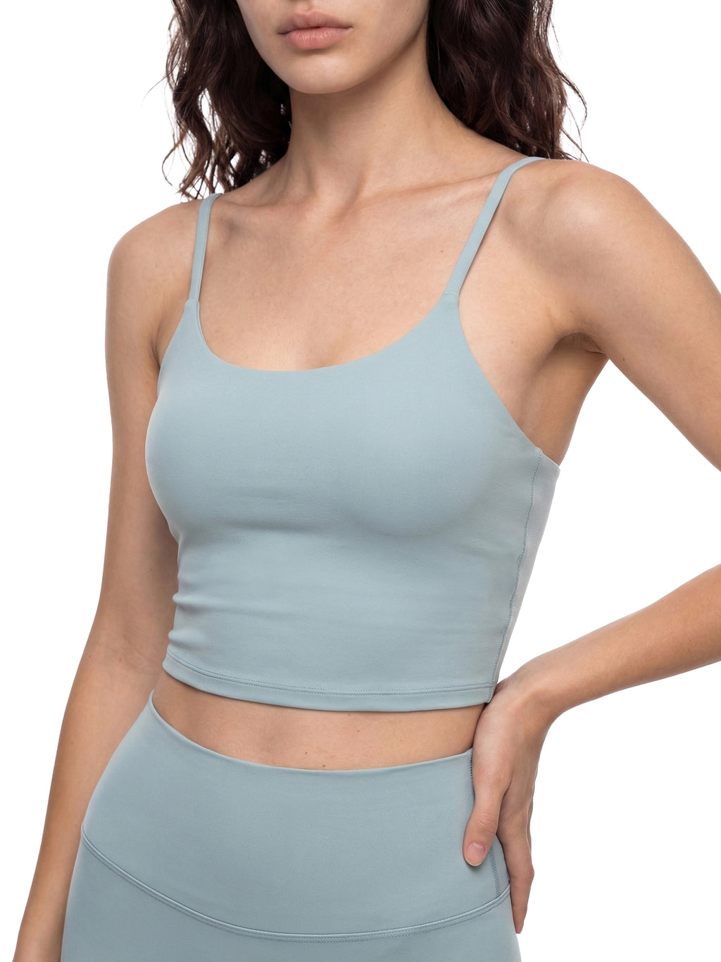 Women Spaghetti Strap Yoga Sports Bra