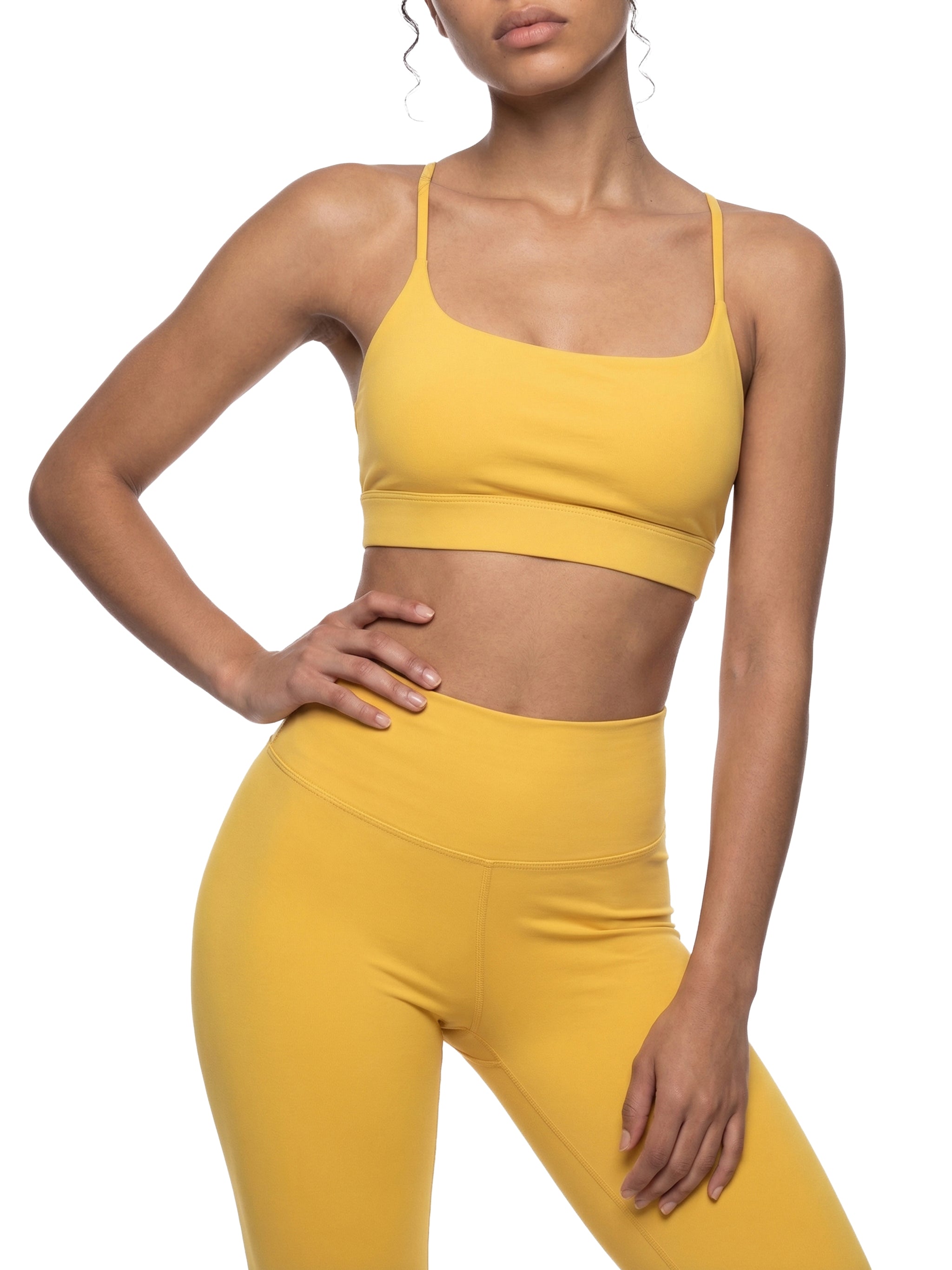 Women Strappy Criss Cross Yoga Sports Bra
